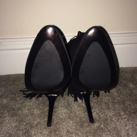 COPY - Zara Leather Fringe Booties New with Box - Picture 3 of 3